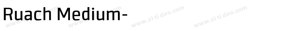 Ruach Medium字体转换